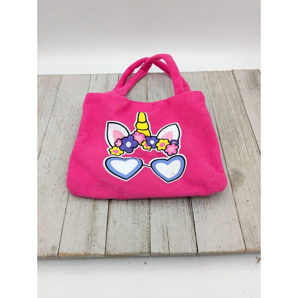 Small UNICORN Bag Purse For Girls Pink White Megatoys